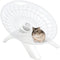 Hamster Wheel, Silent Exercise Wheel for Dwarf Hamsters, Gerbil, Mice Small Animals (White)