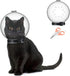 Cat Muzzle Combo - Adjustable Cat Hood - Breathable Anti-Bite Muzzles for Small Pets (M for Neck 6.8-9.25")
