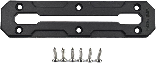 Kayak Track Mount Low Profile Nylon Rail Track | Kayak Fishing Accessories, 6/9/12 inch (1/2 pack) (6 inch(1pack))