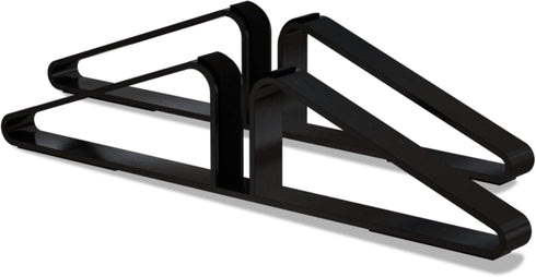 Freestanding Pet Gate Metal Support Feet, Triangle Set of 2 for Extra Wide Foldable Dog Gate, Black