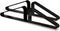 Freestanding Pet Gate Metal Support Feet, Triangle Set of 2 for Extra Wide Foldable Dog Gate, Black