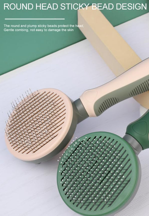 Pet Grooming Tool, Needle Brush, Self-Cleaning Slicker for Removing Undercoat, Proven Grooming Tool for Dogs and Cats