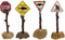 4PCS Aquarium Funny Ornaments Shark Warning Signs Fish Tank Resin Decoration Craft Landscape Decor for Aquarium Fish Tank