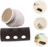 2pcs IMIKEYA Aquarium Shrimp Hideout and Betta Fish Cave Ceramic Breeding Shelter with Small Semi-Circular Holes Fish