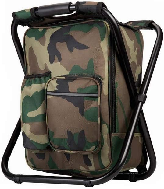 FCFKUK Bright starl Upgraded Large Size 3 in1 Multifunction Fishing Backpack Chair, Portable