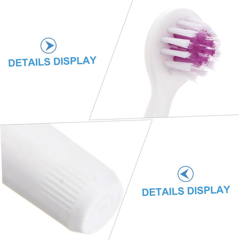 2pcs Electric Toothbrush for Pets Lightweight and Portable and Gums Cleaning for Dogs and Cats Random No Batteries