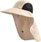Sun Hat for Men Women - UPF 50+ UV Protective Hiking Fishing Wide Brim Sun Hat with Neck Flap