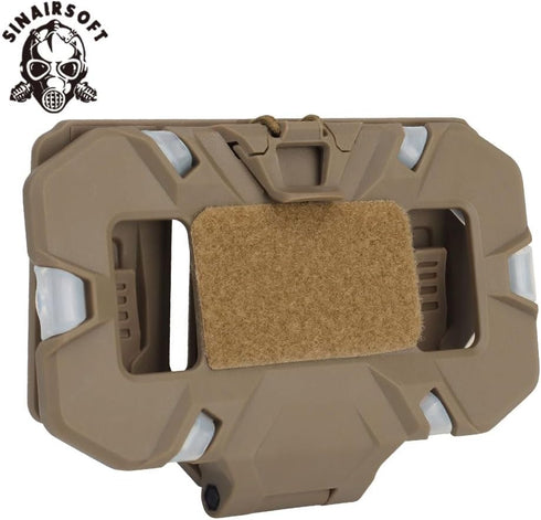 SINAIRSOFT Tactical Vest Phone Holder, MOLLE Plate Carrier Phone Mount for Folded Navigation Board