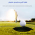 Xwejek 12Pcs,42mm White Hollow Practice Golf Balls Plastic Plastic Golf Training Balls Airflow Limited Flight Golf