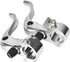 ZJchao Bike Brake Lever, 1Pair 24mm Aluminum Alloy Handlebars Bar Handle, Mountain Cycling Accessory