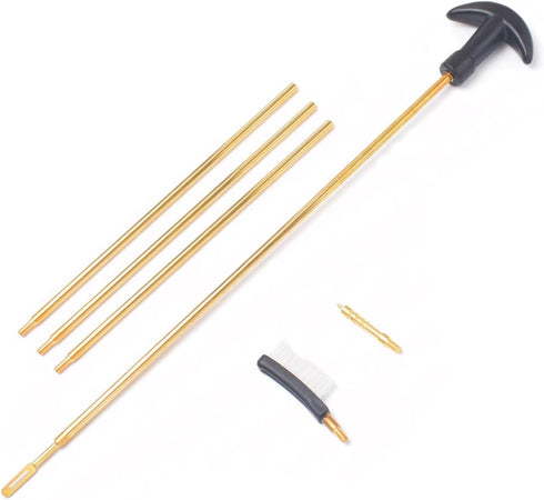 Gun Cleaning Kit for .223/5.56 Rifle, Includes Bore Chamber Brushes, Brass, Jags, Rods & Cleaning Pick