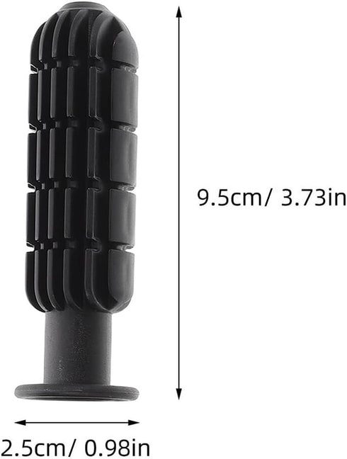 Set Zerodeko Sturdy Foosball Handles and End Caps Table Soccer Accessories with Black and White Footballs Compatible