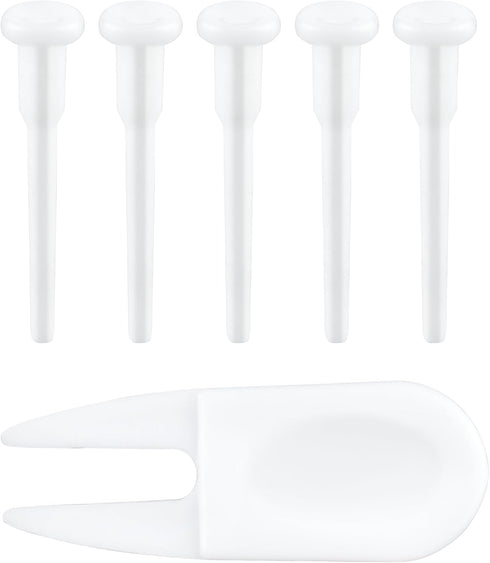 Quacc 6 PCS Yoga Ball Replacement Plugs and Plug Puller Kit, Pilates