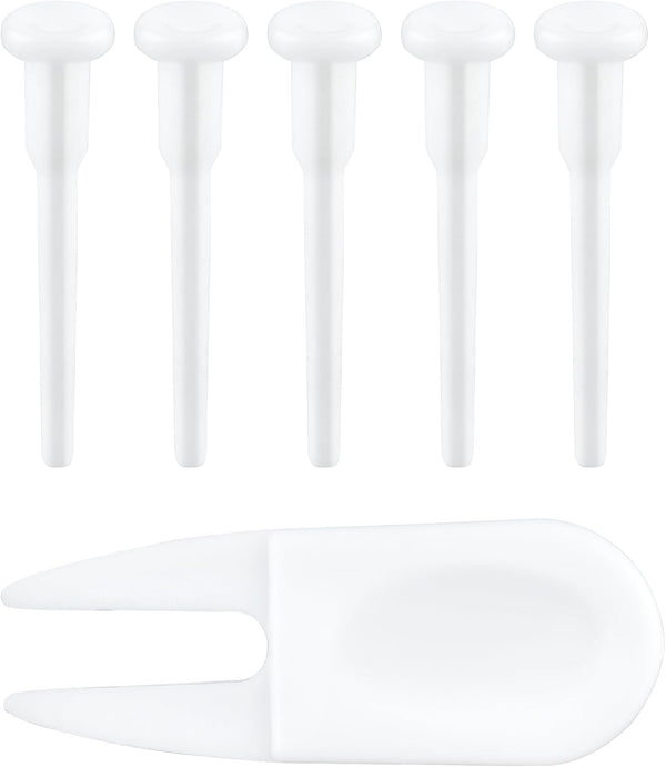 Quacc 6 PCS Yoga Ball Replacement Plugs and Plug Puller Kit, Pilates