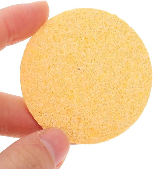 10 Pack Hemoton Natural Hermit Crab Sponge Compact Round Sea Sponges for Tank Humidity and Water Dish Suitable for Pet