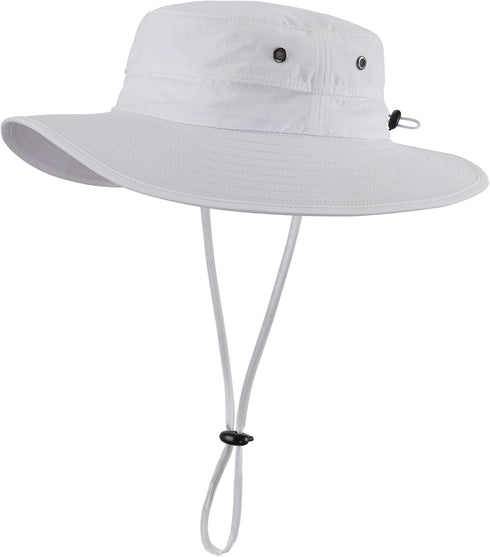 Home Prefer UPF50+ Mens Sun Hat, Wide Brim Fishing Hat for Sun Protection, Bucket Hat for Beach Gardening Golf