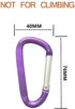 Large 3" Aluminum Carabiners Keychain - Premium Durable D-Ring Clip Hook for Camping Accessories, Snap Link Key Chain