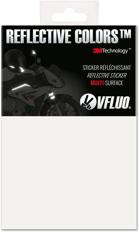 VFLUO Reflective Sticker Sheet for Bike, Motorcycle, Scooter, Helmets, Stroller - Multi-use DIY Adhesive Board