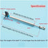 AmnPtr 4mm Fit for RC Boat Axle Drive Shaft + Three-Leaf Screw + Universal Joint + Bushing + Propeller Nut/Sleeve