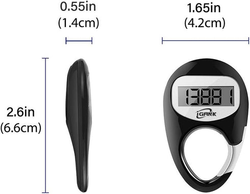 Simple 3D Step Counter Pedometer for Men, Women, Kids