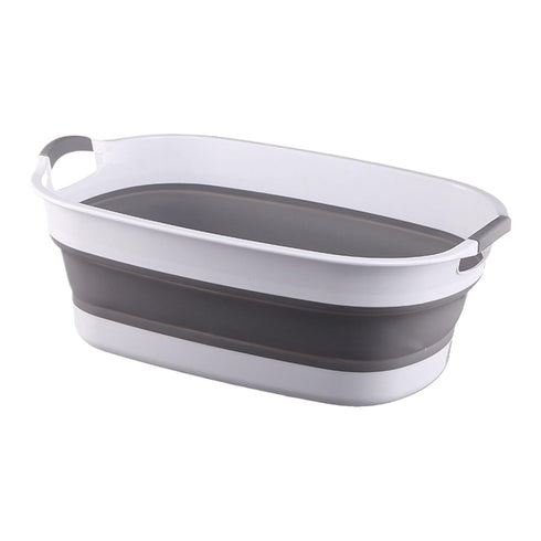 Generic Bath Tub 40x60x24cm PP+TPE Folding Washing Basin, Easy Drain Structure | Perfect