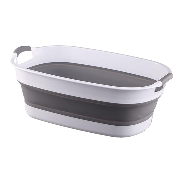 Generic Bath Tub 40x60x24cm PP+TPE Folding Washing Basin, Easy Drain Structure | Perfect