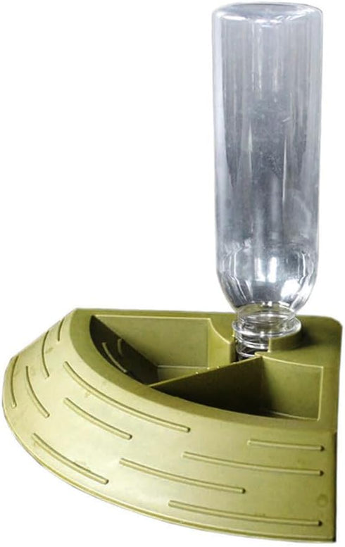Reptile Feeder Bowl, Automatic Water Dish Dispenser, 2-in-1 Food and Water Feeding Bowls for Terrarium
