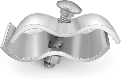 8 Set Chain Link Fence Panel Clamps, 1-3/8" (32mm) Saddle Clamps for Dog Kennels and Chain Link Fence