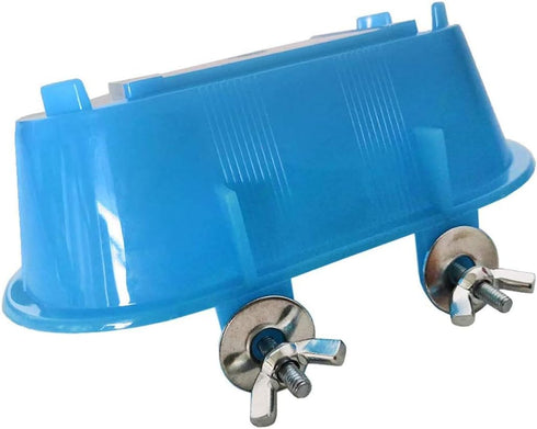2 PCS Bird Bathtub with Mirror Toy, Durable Plastic Shower Tub Cleaning Tool for Small Parakeet Cockatiel.