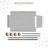 Acrimet Cooling Elevated Pet Dog Bed Cot, Washable Breathable Mesh Fabric, Stainless Steel Frame, Indoor & Outdoor Use