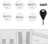 Surf Fin Plug, 6pcs Black/White Plastic Cup Plug for Surfboard Round Surf Fin Plug & Screw Key (White)
