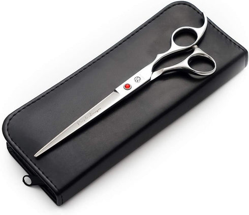 Purple Dragon Sharp Edge Salon Hair Cutting Shears, 4” to 10” Sizes, Pet/Dog Grooming Scissors with Bag