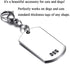 IVIA Dog Tag Clips / 316 Stainless Steel Lobster Buckle with Rings for Cat & Dog Collars (2 Pack Silver)