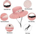 Womens Outdoor Bucket Hat, UV-Protection Foldable Sunhat for Beach Fishing Hiking