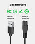 oneisall Dog Charger Replacement - 5V USB Charger Cable with Cleaning Brush, Compatible with Dog Clippers