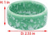 2 Pcs Hamster Ceramic Food Bowl, Chew-Resistant Food and Water Dish for Small Animals in Green and Purple