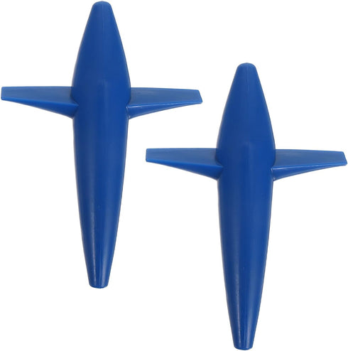 HINTRMENT 2pcs Trolling Bird Teaser Lures Set Blue Hard Baits for Offshore Tuna