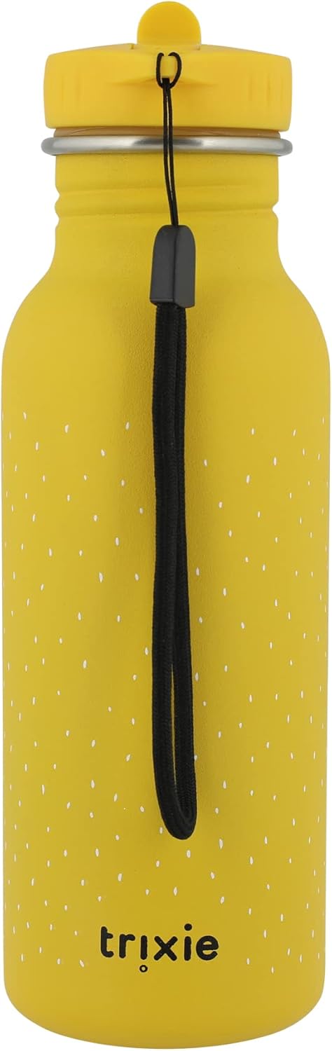 Trixie 500 ml - Stainless Steel Drinking Bottle Mr. Lion Yellow