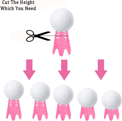 Plastic Golf Tees, Golf Simulator Tees for Home, Outdoor Indoor Golf Tees Simulator Practice Training, Golf Mat Tees