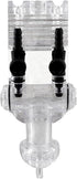2-Way Aquarium Air Check Flow Control, Check Valve & Switch Gang Valve, Aquarium Accessories (Clear, Black)