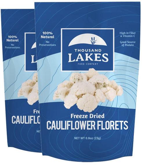 Thousand Lakes Freeze Dried Vegetables - Cauliflower Florets and Stems 2-pack 0.8