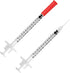 U-40 3/10cc 3/10cc, 29G 1/2, 100 U-40 UltiCare VetRx Pet Insulin Syringes - x HALF UNIT Markings, ct, Comfortable