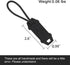 Tactical Zipper Pull Cord Hook Handle - Replacement Zipper Pulls Tab 2PCS for Hiking and Outdoor Activities