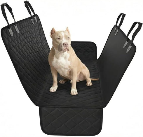 Active Pets Black Standard Dog Car Hammock Back Seat Cover, Waterproof Backseat