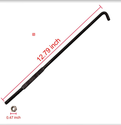 2008 602896 DRIVE UP EZGO RXV Battery Hold Down Rod J-Bolt with Nut Fits Up Electric Golf Cart OEM#