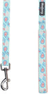 Blueberry Pet Paisley Flower Print Dog Leash, 5 Colors, Soft & Comfortable Handle, 4 ft x 1", Pastel Blue, Large