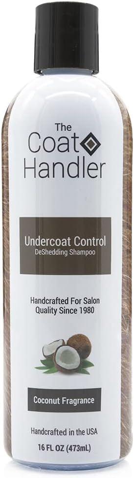 Undercoat Control Dog Shampoo, 16 oz - Natural Ingredients for Shedding Reduction, Omega 3 & 6 Rich
