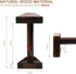 Push-up Stand, 2 PCS Wood Pushup Bars, Non-Slip Base Exercise Home Workout Equipment, 30CM Wooden Parallettes
