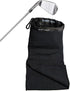 Towel Pro Golf Club and Ball Cleaning Pouch with Attached Towel, Waterproof Exterior, Machine Washable Microfiber