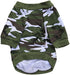 DroolingDog Camo Dog T-Shirt for Boys, Small Green Dog Outfit, Army Dog Clothes, Boy Dog Shirts, Camouflage T Shirts